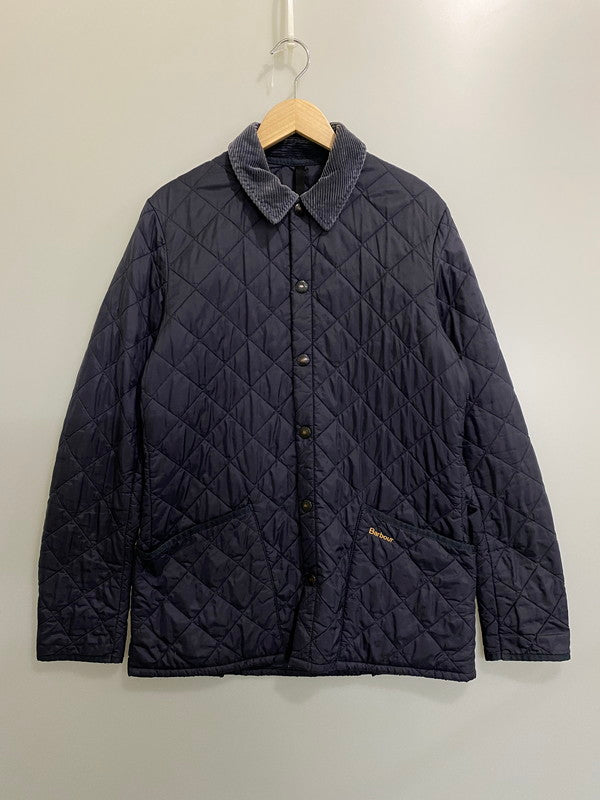 【中古品】【メンズ】 BARBOUR バーブァー HERITAGE LIDDESDALE QUILTING JACKET MQU0240NY92 ヘリテージ リッズデイル キルティング ジャケット メンズ アウター バブアー コーデュロイ 144-260901-em-41-min サイズ：S カラー：ネイビー 万代Net店