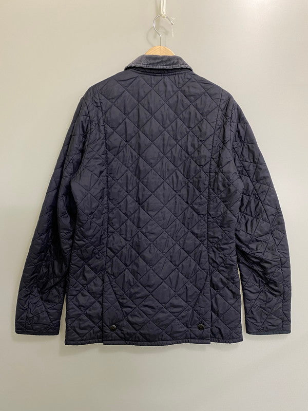 【中古品】【メンズ】 BARBOUR バーブァー HERITAGE LIDDESDALE QUILTING JACKET MQU0240NY92 ヘリテージ リッズデイル キルティング ジャケット メンズ アウター バブアー コーデュロイ 144-260901-em-41-min サイズ：S カラー：ネイビー 万代Net店