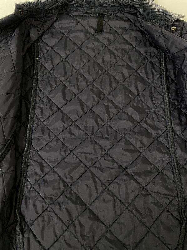 【中古品】【メンズ】 BARBOUR バーブァー HERITAGE LIDDESDALE QUILTING JACKET MQU0240NY92 ヘリテージ リッズデイル キルティング ジャケット メンズ アウター バブアー コーデュロイ 144-260901-em-41-min サイズ：S カラー：ネイビー 万代Net店