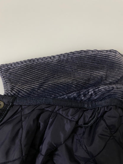 【中古品】【メンズ】 BARBOUR バーブァー HERITAGE LIDDESDALE QUILTING JACKET MQU0240NY92 ヘリテージ リッズデイル キルティング ジャケット メンズ アウター バブアー コーデュロイ 144-260901-em-41-min サイズ：S カラー：ネイビー 万代Net店