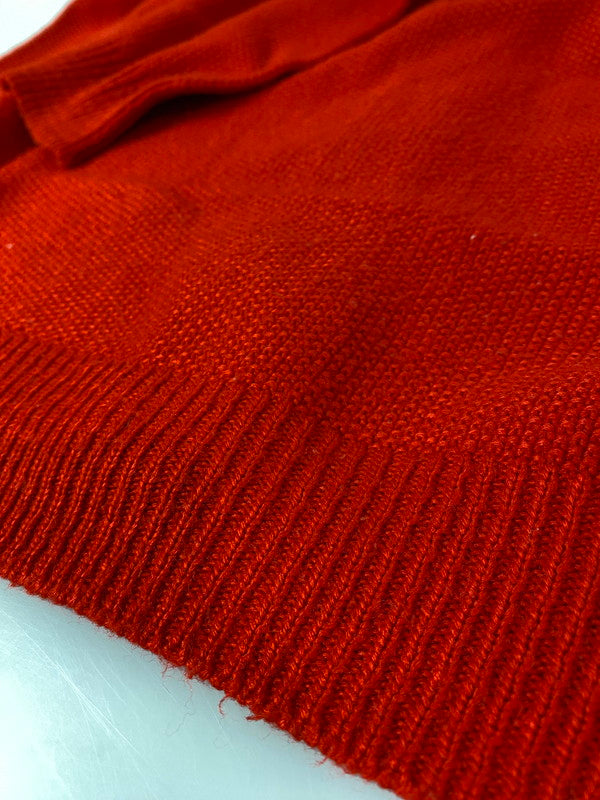 【現状渡し品】【メンズ】 LACOSTE ラコステ フランス製 CARDIGAN カーディガン メンズ トップス 146-260901-em-46-min サイズ：2 カラー：レッド 万代Net店