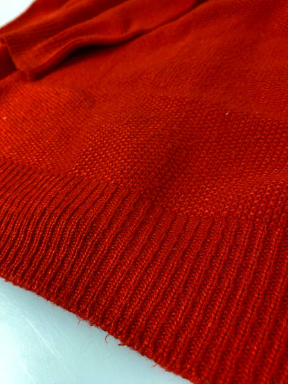 【現状渡し品】【メンズ】 LACOSTE ラコステ フランス製 CARDIGAN カーディガン メンズ トップス 146-260901-em-46-min サイズ：2 カラー：レッド 万代Net店