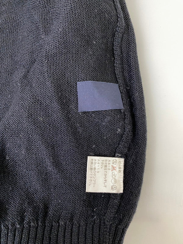 【現状渡し品】【メンズ】 POLO SPORT ポロスポーツ LOGO KNIT ロゴ ニット メンズ トップス セーター 146-260901-em-47-min サイズ：Ｌ カラー：ブラック 万代Net店