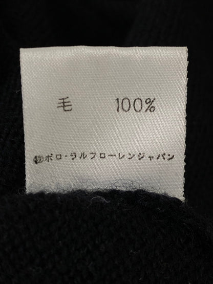 【現状渡し品】【メンズ】 POLO SPORT ポロスポーツ LOGO KNIT ロゴ ニット メンズ トップス セーター 146-260901-em-47-min サイズ：Ｌ カラー：ブラック 万代Net店