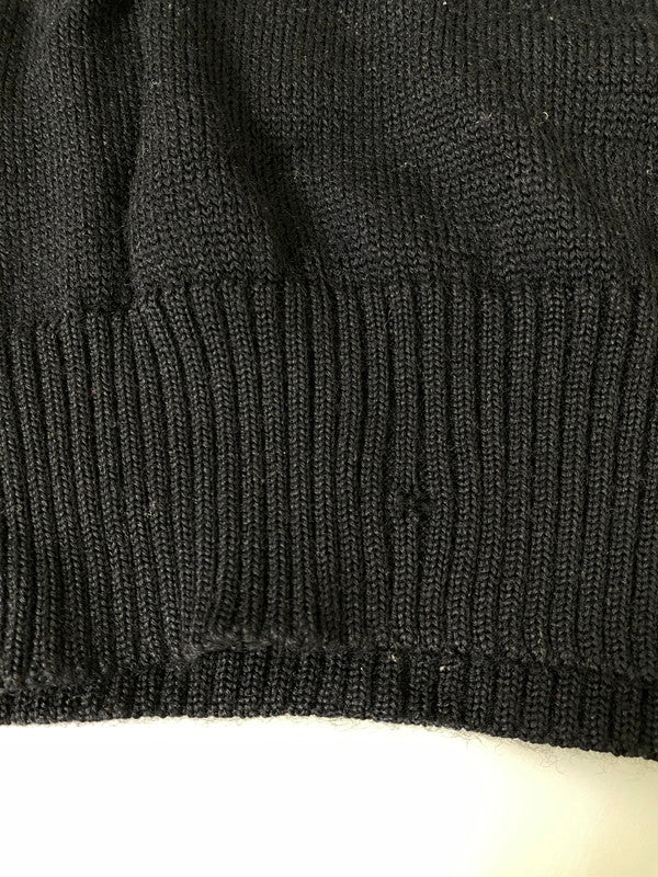 【現状渡し品】【メンズ】 POLO SPORT ポロスポーツ LOGO KNIT ロゴ ニット メンズ トップス セーター 146-260901-em-47-min サイズ：Ｌ カラー：ブラック 万代Net店
