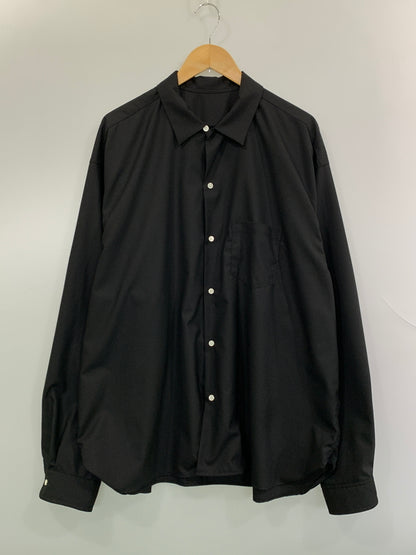 【中古品】【メンズ】 SILLAGE シアージ RE-ENGINEERED OVERSHIRT リ エンジニアード オーバーシャツ 長袖 シャツ ロングスリーブ 140-260903-hu-17-min サイズ：F カラー：ブラック 万代Net店