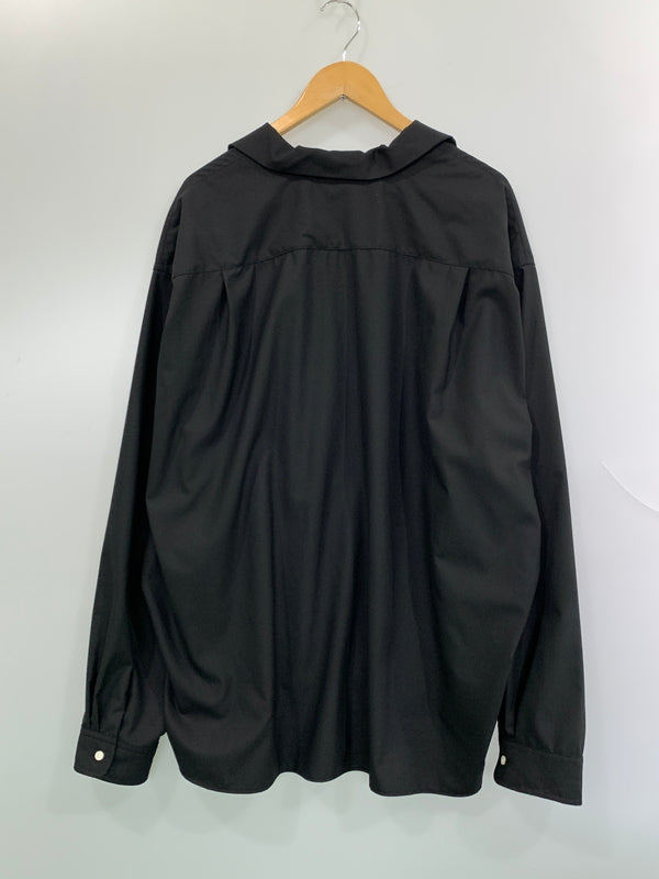 【中古品】【メンズ】 SILLAGE シアージ RE-ENGINEERED OVERSHIRT リ エンジニアード オーバーシャツ 長袖 シャツ ロングスリーブ 140-260903-hu-17-min サイズ：F カラー：ブラック 万代Net店