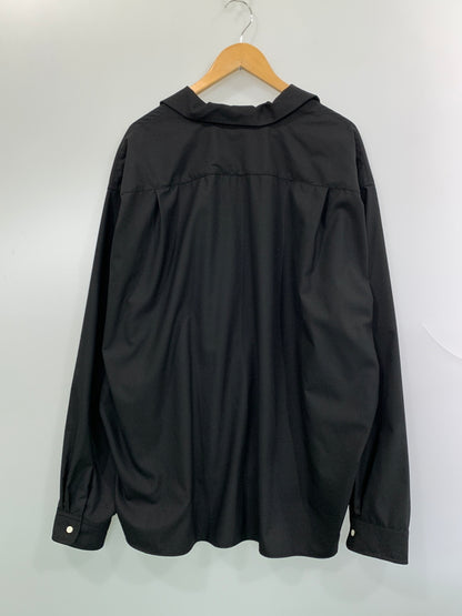 【中古品】【メンズ】 SILLAGE シアージ RE-ENGINEERED OVERSHIRT リ エンジニアード オーバーシャツ 長袖 シャツ ロングスリーブ 140-260903-hu-17-min サイズ：F カラー：ブラック 万代Net店