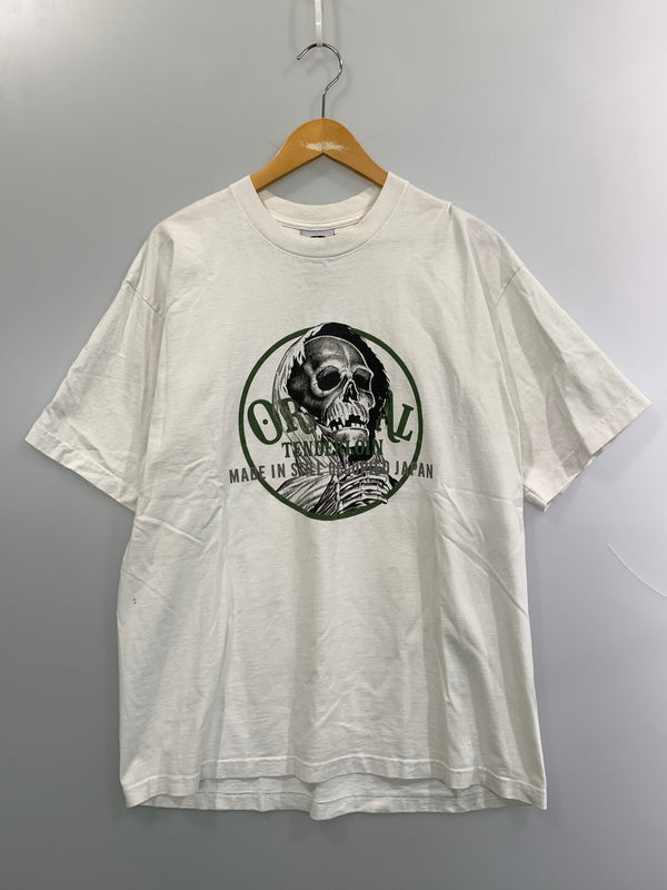 【中古品】【メンズ】 TENDERLOIN テンダーロイン MADE IN STILL OCCUPIED JAPAN TEE ロゴ プリント 半袖Tシャツ ショートスリーブ メンズ トップス 142-260904-em-58-min サイズ：XL カラー：ホワイト 万代Net店
