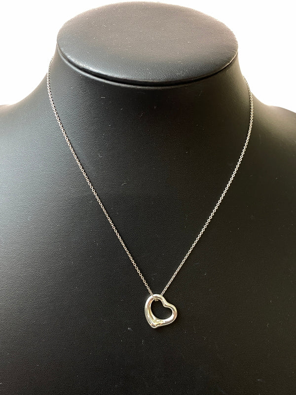 【中古品】【レディース】 TIFFANY&CO. ティファニー NECKLACE オープンハート ネックレス アクセサリー 182-260905-yn-14-min カラー：シルバー 万代Net店