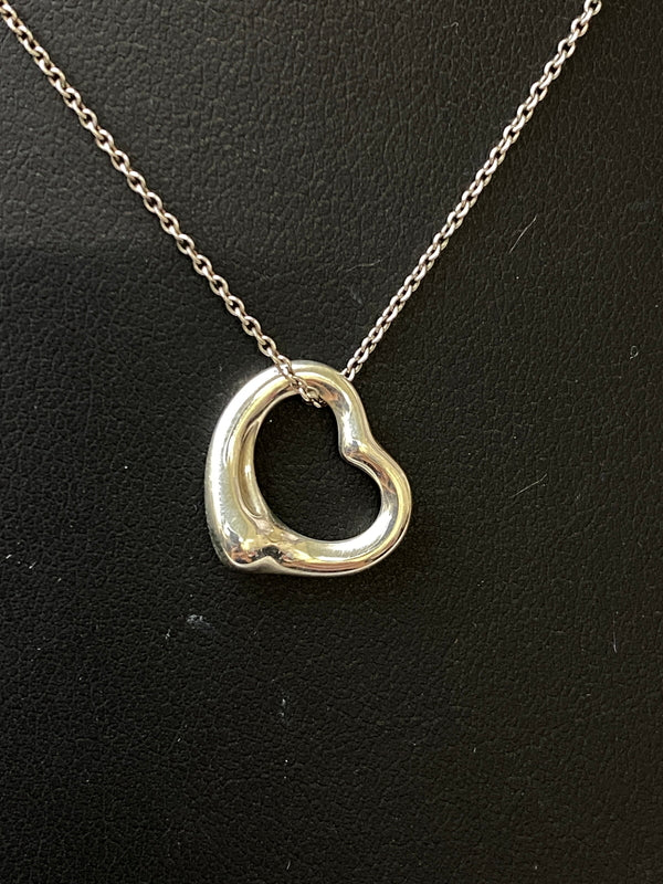 【中古品】【レディース】 TIFFANY&CO. ティファニー NECKLACE オープンハート ネックレス アクセサリー 182-260905-yn-14-min カラー：シルバー 万代Net店