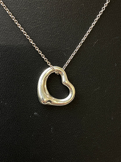 【中古品】【レディース】 TIFFANY&CO. ティファニー NECKLACE オープンハート ネックレス アクセサリー 182-260905-yn-14-min カラー：シルバー 万代Net店