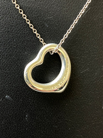 【中古品】【レディース】 TIFFANY&CO. ティファニー NECKLACE オープンハート ネックレス アクセサリー 182-260905-yn-14-min カラー：シルバー 万代Net店