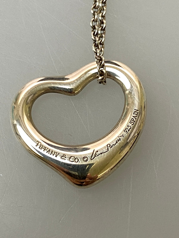【中古品】【レディース】 TIFFANY&CO. ティファニー NECKLACE オープンハート ネックレス アクセサリー 182-260905-yn-14-min カラー：シルバー 万代Net店