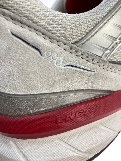 【中古品】【メンズ】 NEW BALANCE ニューバランス M990NB5 990V5 ローカット スニーカー 靴 162-260902-jt-22-min サイズ：US 9 1/2 27.5cm カラー： GREY/ROYAL RED 万代Net店