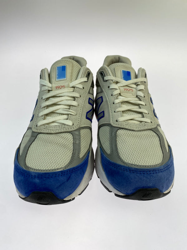 【中古品】【メンズ】 NEW BALANCE ニューバランス M990NB5 990V5 ローカット スニーカー 靴 162-260902-jt-22-min サイズ：US 9 1/2 27.5cm カラー： GREY/ROYAL RED 万代Net店