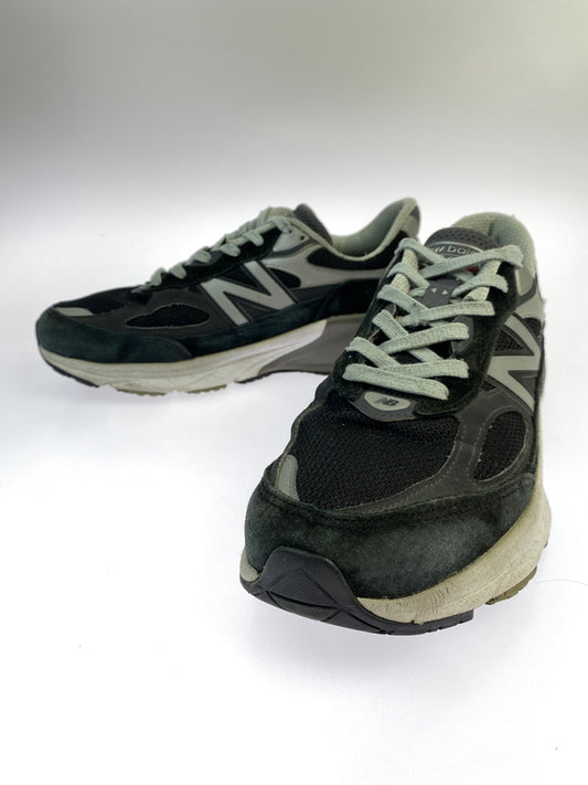 【中古品】【メンズ】 NEW BALANCE ニューバランス M990BK6 990V6 HEEL NB LOGO ヒール NB ロゴ ローカット スニーカー 靴 162-260902-jt-17-min サイズ：US９ 27.0cm カラー： BLACK 万代Net店