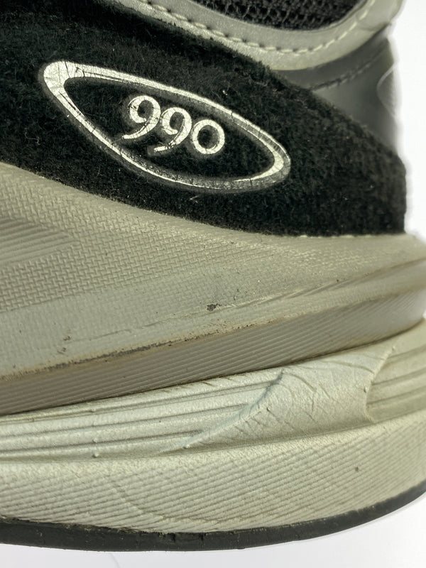 【中古品】【メンズ】 NEW BALANCE ニューバランス M990BK6 990V6 HEEL NB LOGO ヒール NB ロゴ ローカット スニーカー 靴 162-260902-jt-17-min サイズ：US９ 27.0cm カラー： BLACK 万代Net店