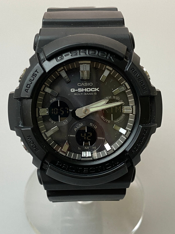 【中古品】【メンズ】 CASIO カシオ G-SHOCK GAW-100B-1AJF ジーショック タフソーラー アナデジ 腕時計 196-260905-yn-20-min カラー：ブラック 万代Net店