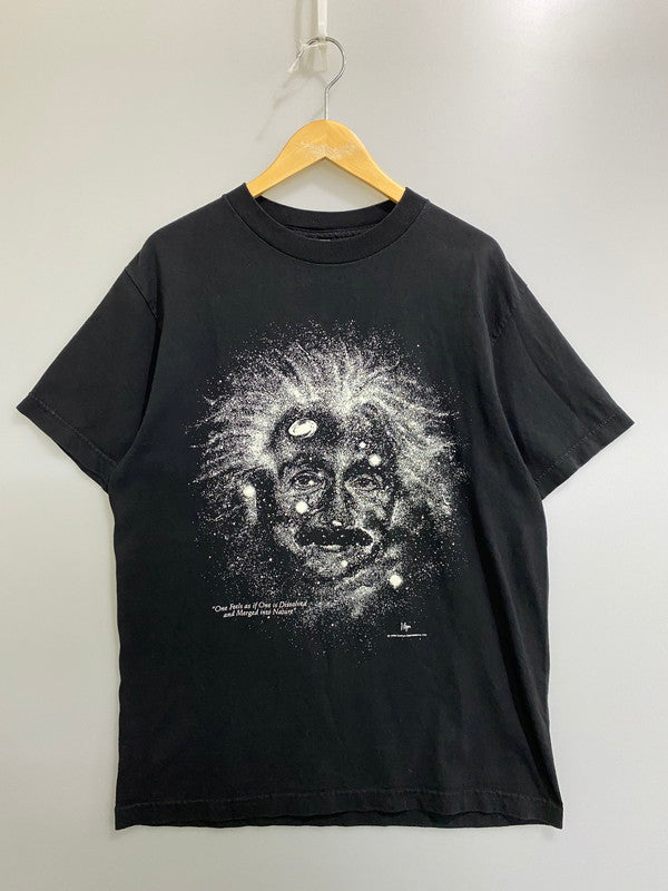 【中古品】【メンズ】 COTTON EXPRESSIONS LIMITED コットン エクスプレッションズ リミテッド 90S EINSTEIN TEE 90年代 アインシュタイン 半袖Tシャツ ショートスリーブ メンズ トップス 146-260901-em-34-min サイズ：M カラー：ブラック 万代Net店