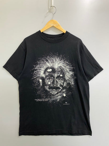 【中古品】【メンズ】 COTTON EXPRESSIONS LIMITED コットン エクスプレッションズ リミテッド 90S EINSTEIN TEE 90年代 アインシュタイン 半袖Tシャツ ショートスリーブ メンズ トップス 146-260901-em-34-min サイズ：M カラー：ブラック 万代Net店
