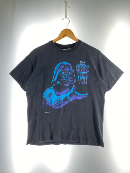 【現状渡し品】【メンズ】 STAR WARS スターウォーズ 90S THE EMPPIRE WANTS YOU TEE 90年代 プリント 半袖 Tシャツ ヴィンテージ メンズ トップス 146-260904-em-42-min サイズ：XL（18-20） カラー：ブラック 万代Net店