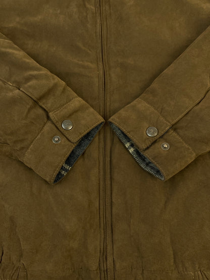【中古品】【メンズ】 WEATHER PROOF ウェザー プルーフ スウェード ブルゾン アウター 146-260912-hu-60-min サイズ：M カラー：ブラウン 万代Net店