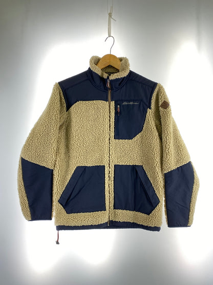 【中古品】【メンズ】 EDDIE BAUER エディー バウアー ボア フリース ジャケット アウター 33-0323 144-260912-hu-55-min サイズ：XS カラー：ベージュ/ネイビー 万代Net店