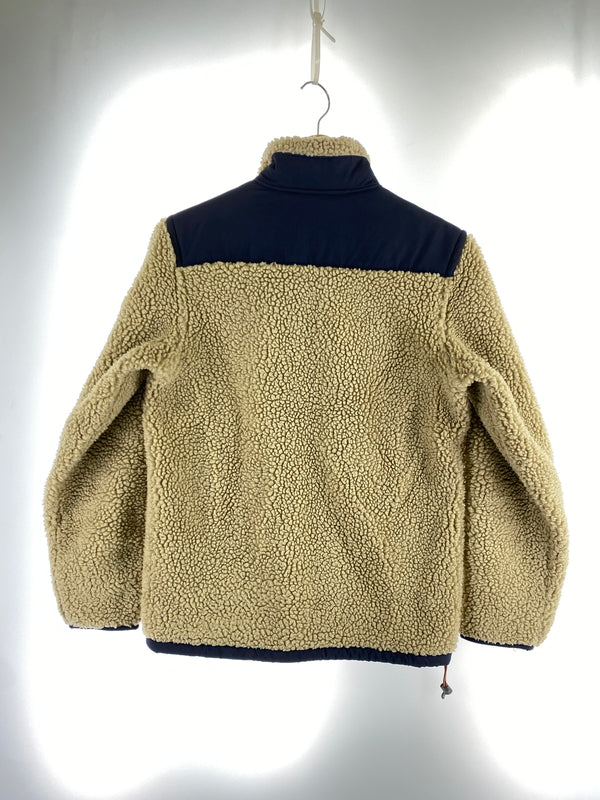 【中古品】【メンズ】 EDDIE BAUER エディー バウアー ボア フリース ジャケット アウター 33-0323 144-260912-hu-55-min サイズ：XS カラー：ベージュ/ネイビー 万代Net店