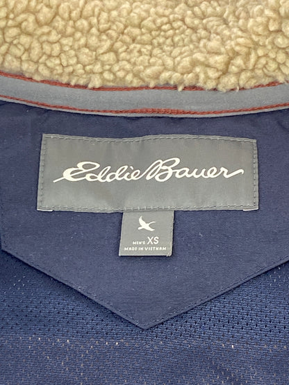 【中古品】【メンズ】 EDDIE BAUER エディー バウアー ボア フリース ジャケット アウター 33-0323 144-260912-hu-55-min サイズ：XS カラー：ベージュ/ネイビー 万代Net店