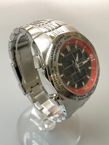 【中古品】【メンズ】 MARLBORO マールボロ QUARTZ WATCH クウォーツウォッチ 腕時計 198-260905-yn-19-min カラー：シルバー 万代Net店