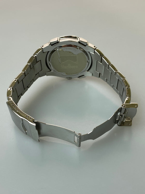 【中古品】【メンズ】 MARLBORO マールボロ QUARTZ WATCH クウォーツウォッチ 腕時計 198-260905-yn-19-min カラー：シルバー 万代Net店