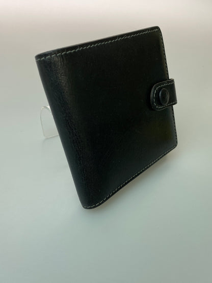【中古品】【メンズ】 PORTER ポーター LEATHER WALLET 二つ折り レザーウォレット 財布 201-260905-yn-03-min カラー：ブラック 万代Net店