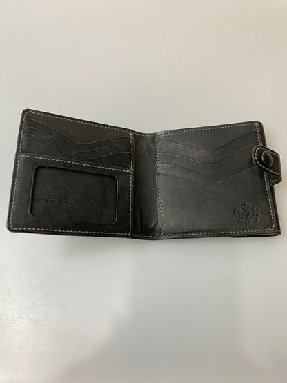 【中古品】【メンズ】 PORTER ポーター LEATHER WALLET 二つ折り レザーウォレット 財布 201-260905-yn-03-min カラー：ブラック 万代Net店