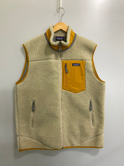 【中古品】【メンズ】 PATAGONIA パタゴニア CLASSIC RETRO X 23048 クラシック レトロ エックス ベスト メンズ アウター フリース製ベスト 144-260901-em-52-min サイズ：XL カラー：アイボリー 万代Net店
