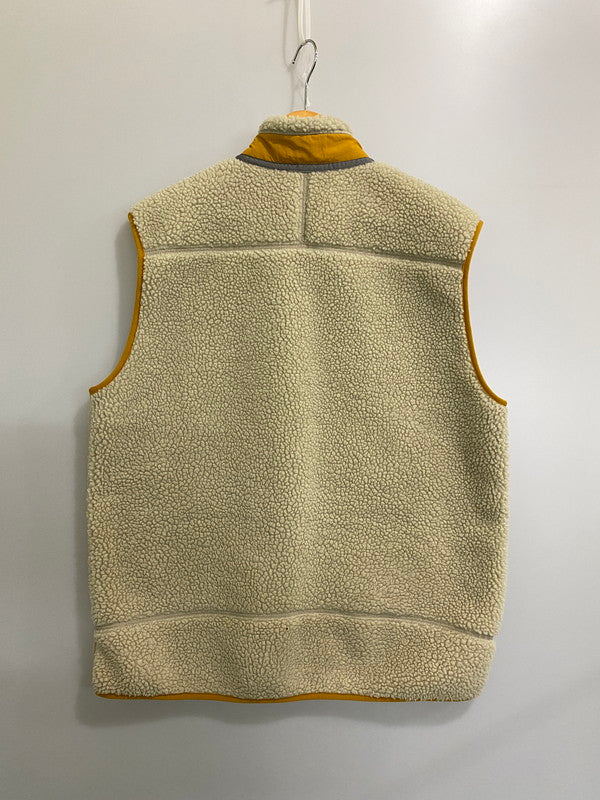【中古品】【メンズ】 PATAGONIA パタゴニア CLASSIC RETRO X 23048 クラシック レトロ エックス ベスト メンズ アウター フリース製ベスト 144-260901-em-52-min サイズ：XL カラー：アイボリー 万代Net店