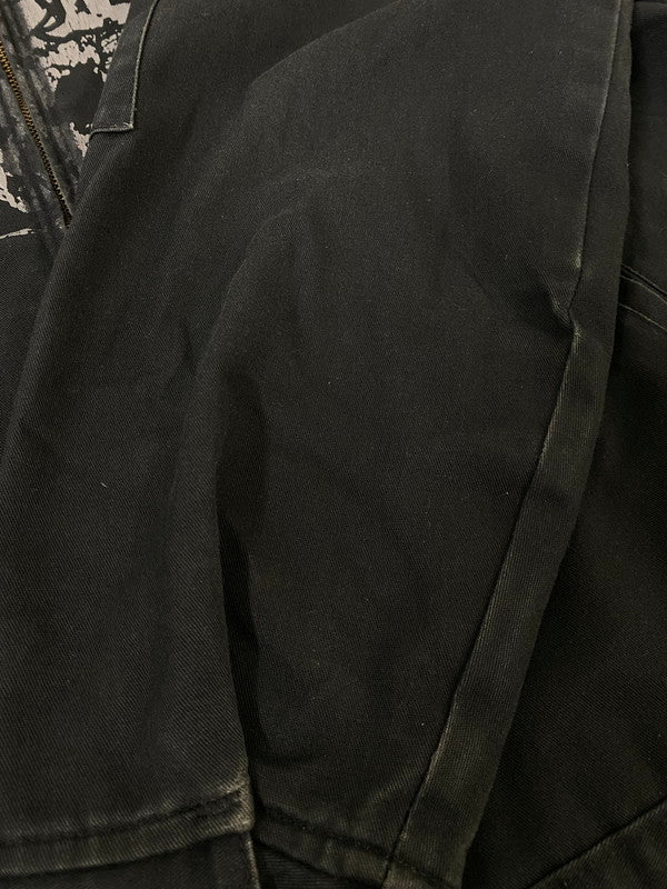 【中古品】【メンズ】 DICKIES ディッキーズ KILLSWITCH ENGAGE WORK JACKET キルスウィッチ エンゲイジ ワークジャケット ジップアップジャケット メタルコアバンド 146-260901-em-31-min サイズ：L-RG カラー：ブラック 万代Net店