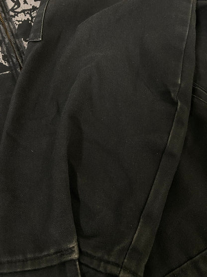 【中古品】【メンズ】 DICKIES ディッキーズ KILLSWITCH ENGAGE WORK JACKET キルスウィッチ エンゲイジ ワークジャケット ジップアップジャケット メタルコアバンド 146-260901-em-31-min サイズ：L-RG カラー：ブラック 万代Net店