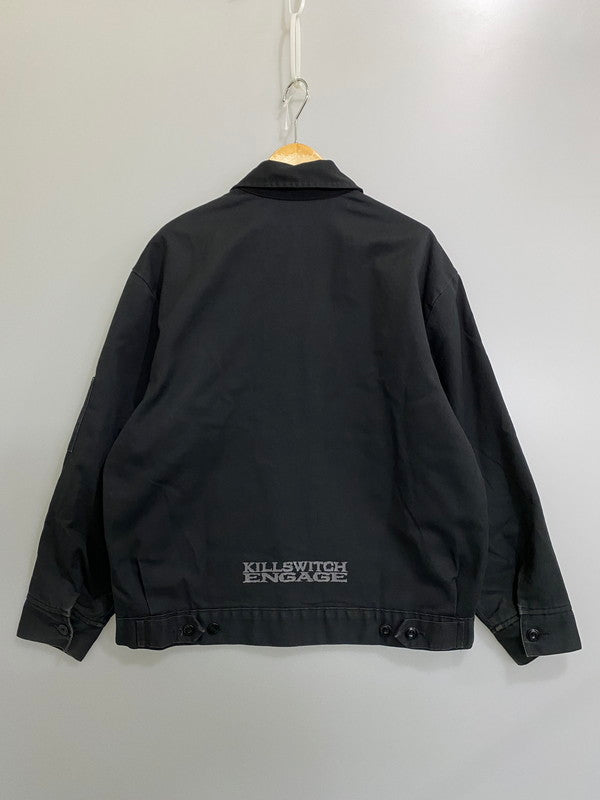 【中古品】【メンズ】 DICKIES ディッキーズ KILLSWITCH ENGAGE WORK JACKET キルスウィッチ エンゲイジ ワークジャケット ジップアップジャケット メタルコアバンド 146-260901-em-31-min サイズ：L-RG カラー：ブラック 万代Net店