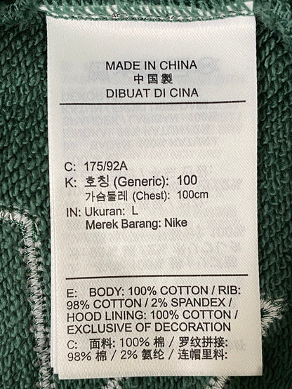 【中古品】【メンズ】 NIKE ナイキ x NINA CHANEL ABNEY ニーナ シャネル アブニー JORDAN FLEECE FZ7514-398 ジョーダン フリース スウェット パーカー メンズ フーディー 148-260901-em-36-min サイズ：L カラー：グリーンストーン 万代Net店