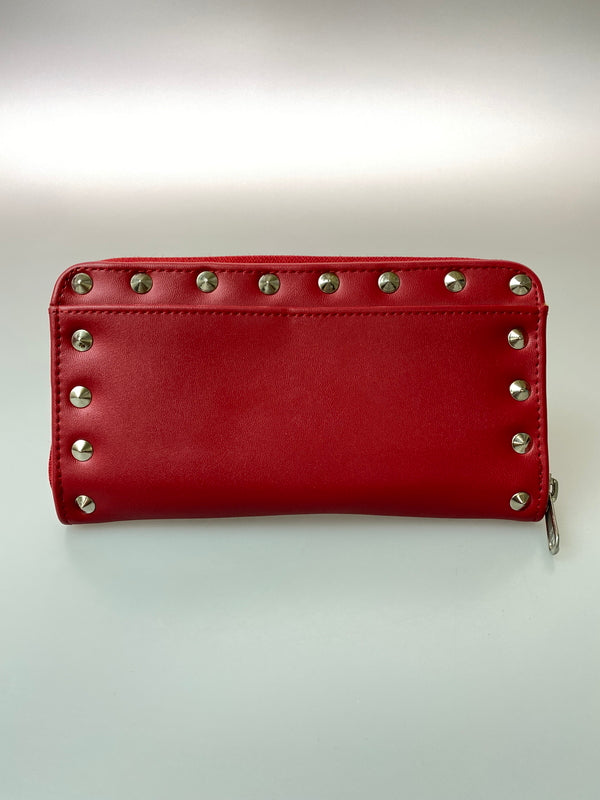 【中古品】【メンズ/レディース】 CANDY STRIPPER キャンディストリッパー LONG WALLET ロングウォレット 長財布 201-260905-yn-01-min カラー：レッド 万代Net店