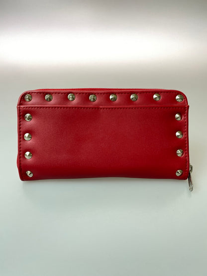 【中古品】【メンズ/レディース】 CANDY STRIPPER キャンディストリッパー LONG WALLET ロングウォレット 長財布 201-260905-yn-01-min カラー：レッド 万代Net店