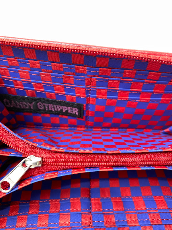 【中古品】【メンズ/レディース】 CANDY STRIPPER キャンディストリッパー LONG WALLET ロングウォレット 長財布 201-260905-yn-01-min カラー：レッド 万代Net店