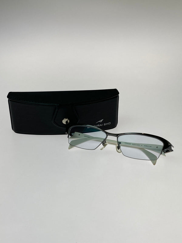 【中古品】【メンズ】 SAMURAI SHO サムライショウ GLASSES 眼鏡 アイウエア 203-260907-yn-23-min サイズ：57□15 145 カラー：ホワイト 万代Net店