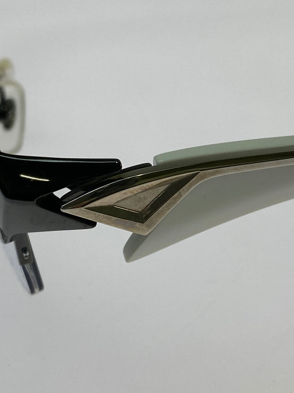 【中古品】【メンズ】 SAMURAI SHO サムライショウ GLASSES 眼鏡 アイウエア 203-260907-yn-23-min サイズ：57□15 145 カラー：ホワイト 万代Net店