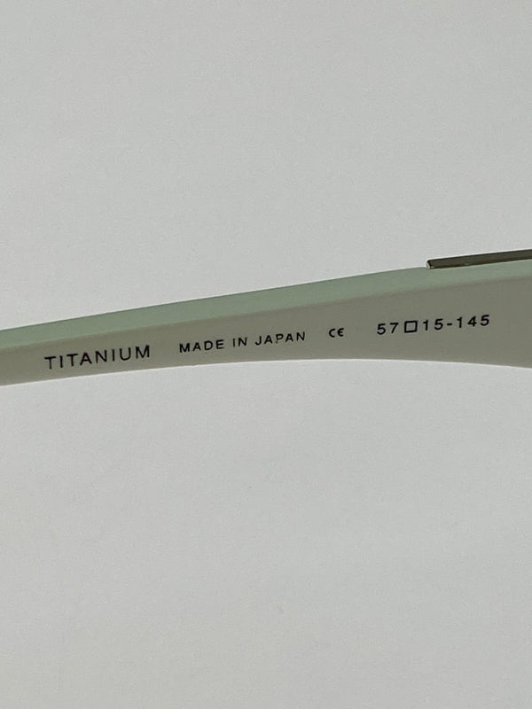【中古品】【メンズ】 SAMURAI SHO サムライショウ GLASSES 眼鏡 アイウエア 203-260907-yn-23-min サイズ：57□15 145 カラー：ホワイト 万代Net店