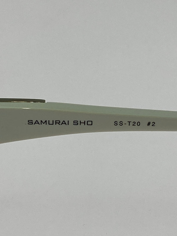 【中古品】【メンズ】 SAMURAI SHO サムライショウ GLASSES 眼鏡 アイウエア 203-260907-yn-23-min サイズ：57□15 145 カラー：ホワイト 万代Net店