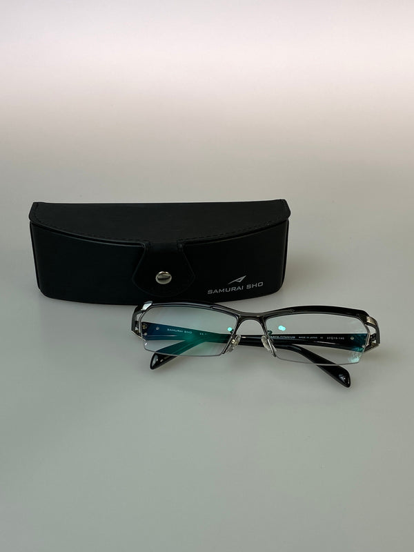 【中古品】【メンズ】 SAMURAI SHO サムライショウ GLASSES SS-T20 眼鏡 アイウエア 203-260907-yn-20-min サイズ：57□15 140 カラー：ブラック 万代Net店