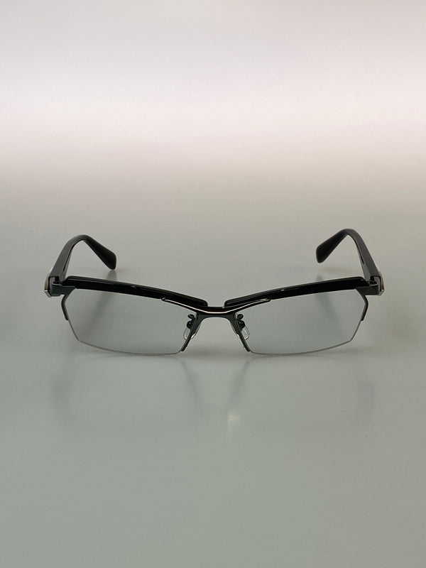 【中古品】【メンズ】 SAMURAI SHO サムライショウ GLASSES SS-T20 眼鏡 アイウエア 203-260907-yn-20-min サイズ：57□15 140 カラー：ブラック 万代Net店