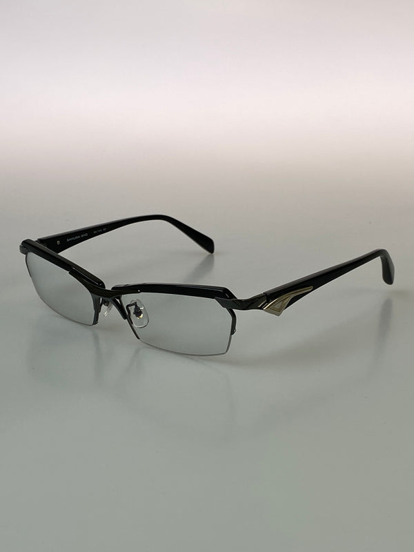 【中古品】【メンズ】 SAMURAI SHO サムライショウ GLASSES SS-T20 眼鏡 アイウエア 203-260907-yn-20-min サイズ：57□15 140 カラー：ブラック 万代Net店